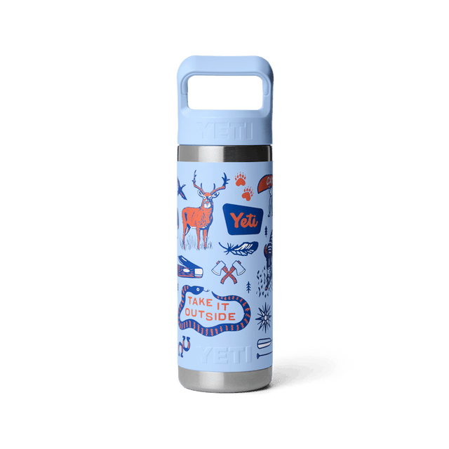 Yeti Rambler C Straw Bottle 18oz, Big Sky/summer Camp Big sky/smmr cmp