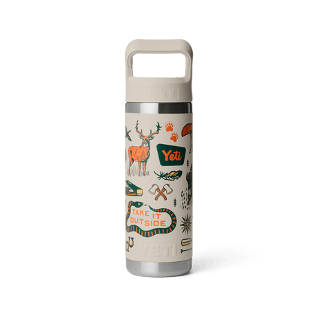 Yeti Rambler C Straw Bottle 18oz, Cape/summer Camp Cape/smmr cmp