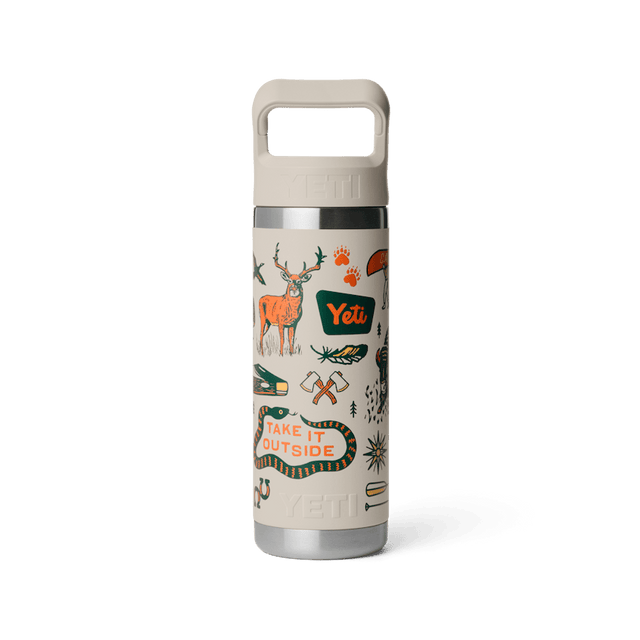 Yeti Rambler C Straw Bottle 18oz, Cape/summer Camp Cape/smmr cmp