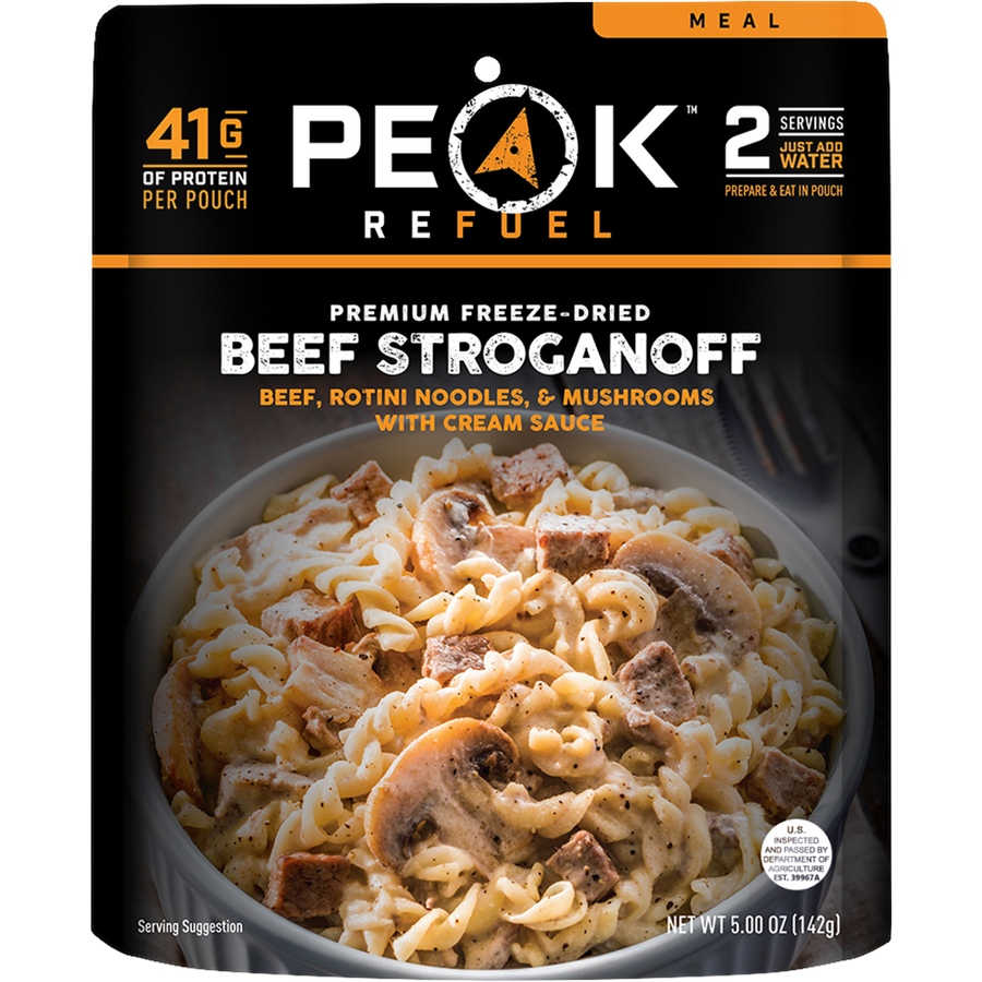 Peak Refuel Beef Stroganoff Freeze Dried Meal Beef stroganoff