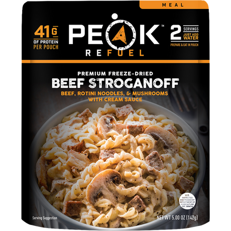 Peak Refuel Beef Stroganoff Freeze Dried Meal Beef stroganoff