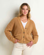 Toad Co. Womens Bianca Shaker Cardigan Camel