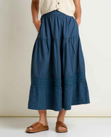 Toad Co. Womens Airscape Midi Skirt Midnight dobby