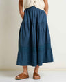 Toad Co. Womens Airscape Midi Skirt Midnight dobby