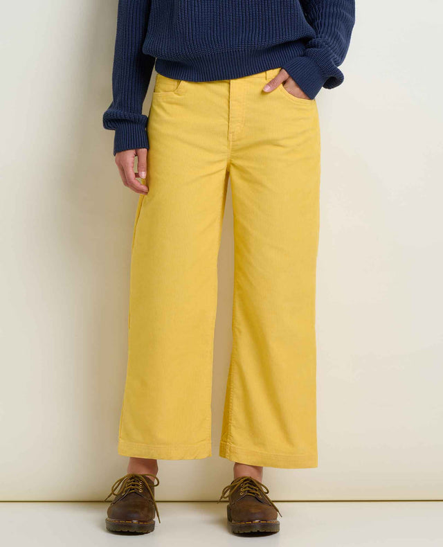 Toad Co. Womens Coaster Cord Wide Leg Pant Chamomile