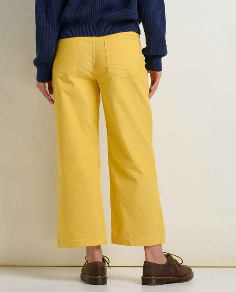 Toad Co. Womens Coaster Cord Wide Leg Pant Chamomile