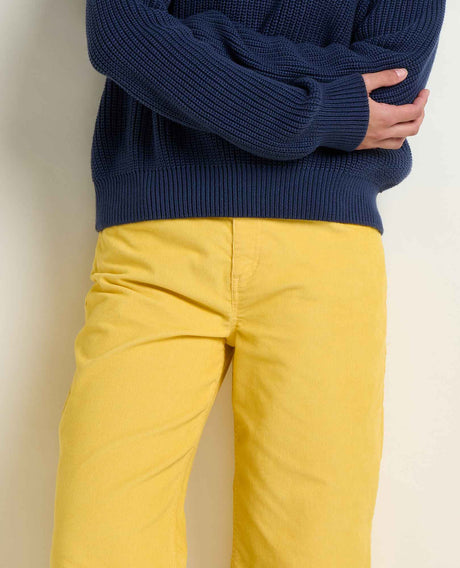 Toad Co. Womens Coaster Cord Wide Leg Pant Chamomile