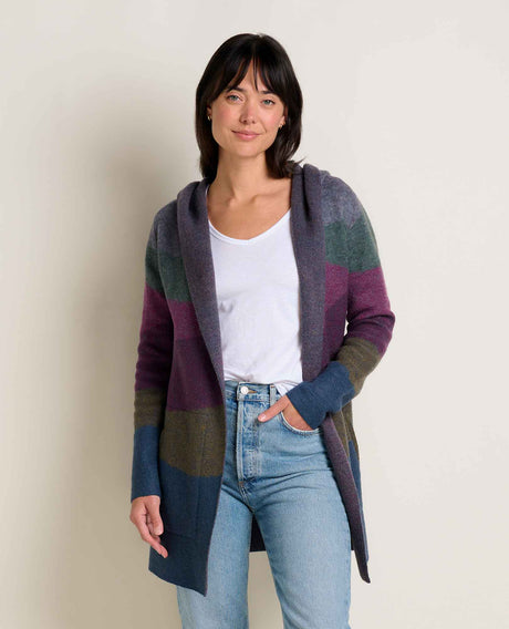 Toad Co. Womens Merino Heartfelt Hoddie Midnight landscape