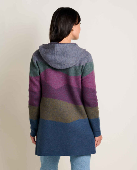 Toad Co. Womens Merino Heartfelt Hoddie Midnight landscape