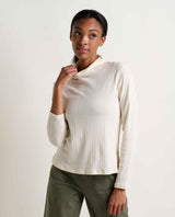 Toad Co. Womens Foothill Pointelle Long Sleeve T-neck Salt