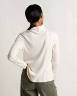 Toad Co. Womens Foothill Pointelle Long Sleeve T-neck Salt
