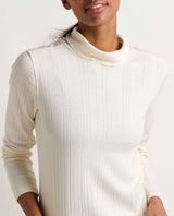 Toad Co. Womens Foothill Pointelle Long Sleeve T-neck Salt