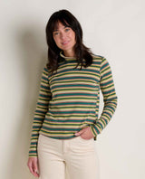 Toad Co. Womens Maisey Long Sleeve T-neck Barley multi stripe