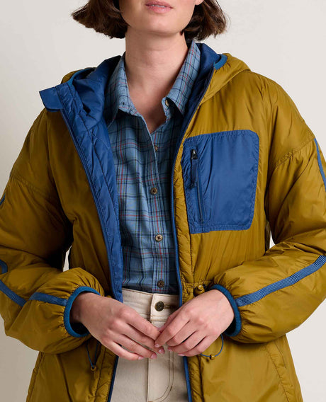 Toad Co. Womens Nomader Reversible Parka Deep sea  coyote