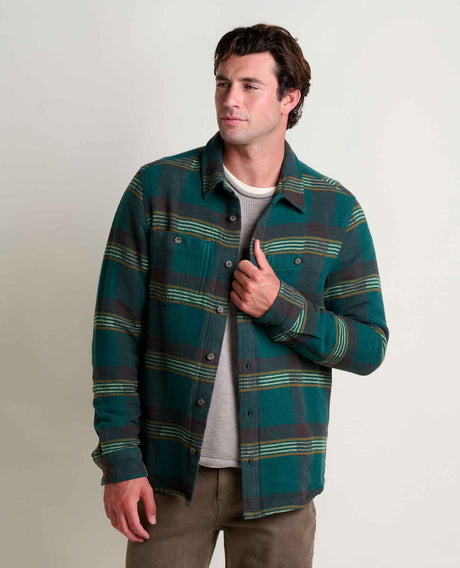Toad Co. Mens Rockland Long Sleeve Shirt Atlantic