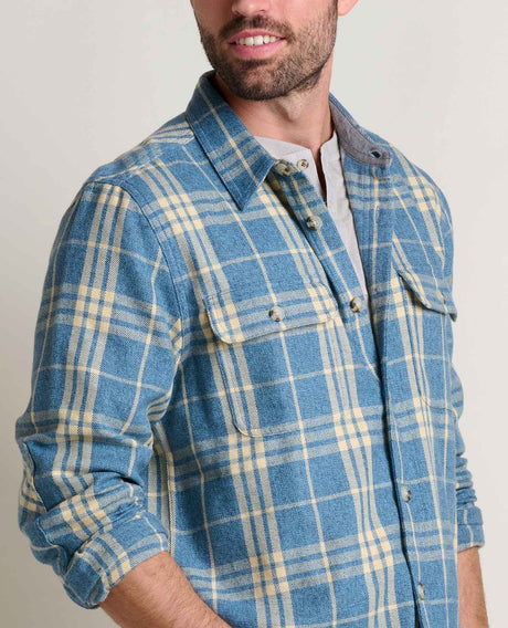 Toad Co. Mens Ranchero Long Sleeve Shirt Kyanite