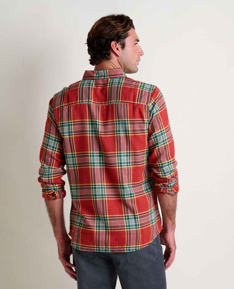 Toad Co. Mens Airsmyth Long Sleeve Shirt Campfire windowpane