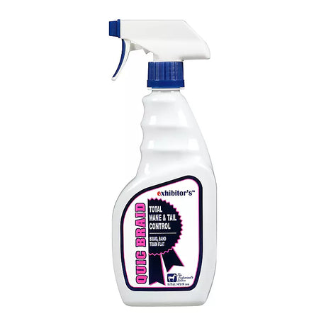 Exhibitor's Quic Braid: Mane Control Braiding Spray - 4oz. / 16oz. / 1 Gallon
