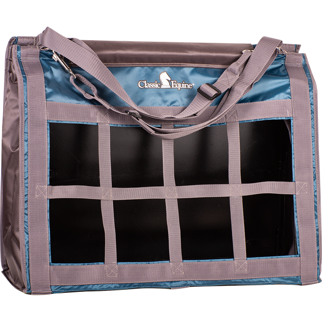 Classic Equine Topload Hay Bag - Ocean Blue / Grey