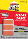 Super Glue Total Tape Strips - 10 Pack Clear