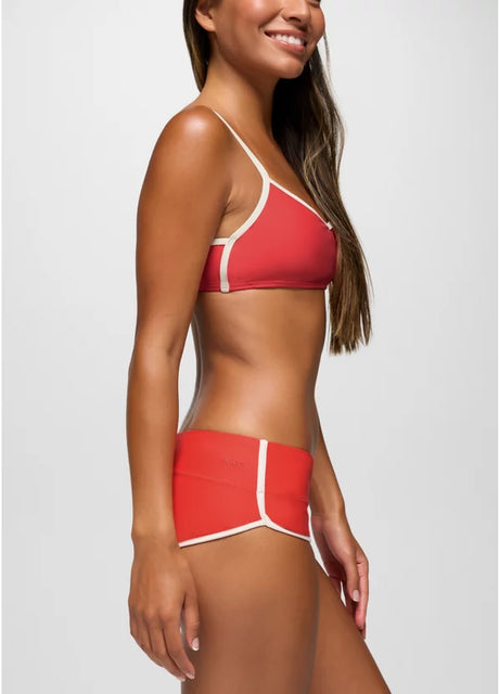Prana Tropic Kiss Hipster Swim Bottom - Rose Fire