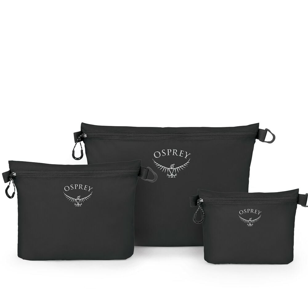 Osprey Packs Ultralight Zipper Sack Set, Black Black