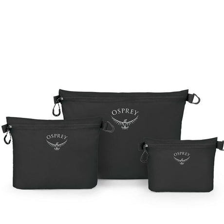 Osprey Packs Ultralight Zipper Sack Set, Black Black