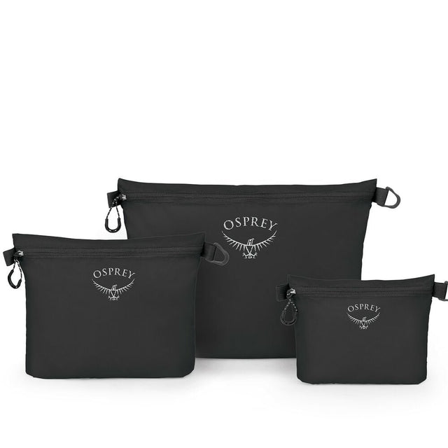 Osprey Packs Ultralight Zipper Sack Set, Black Black