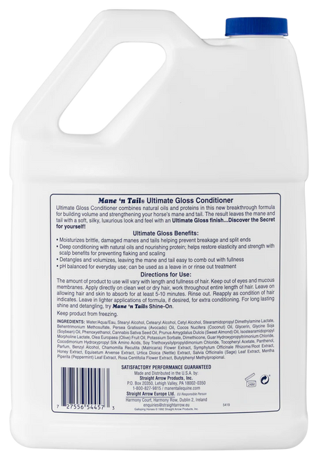 Mane n' Tail Ultimate Gloss Conditioner - 3.4oz / 32oz. / 1 Gallon