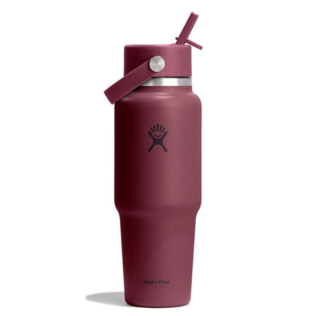 Hydro Flask 32oz Wide Flex Straw Travel Bottle, Burgundy Burgundy