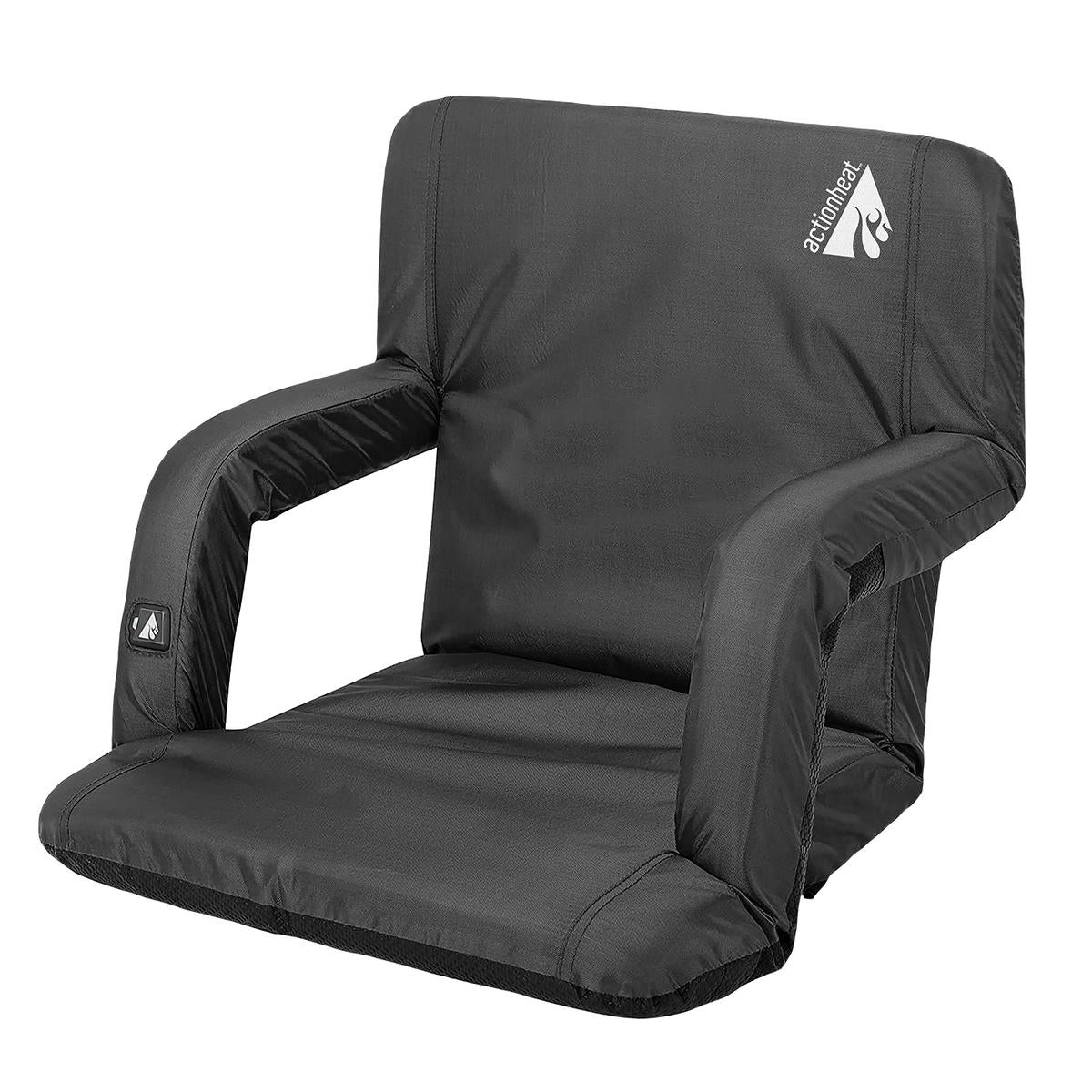 Action Heat 5v Heated Folding Bleacher Seat Black