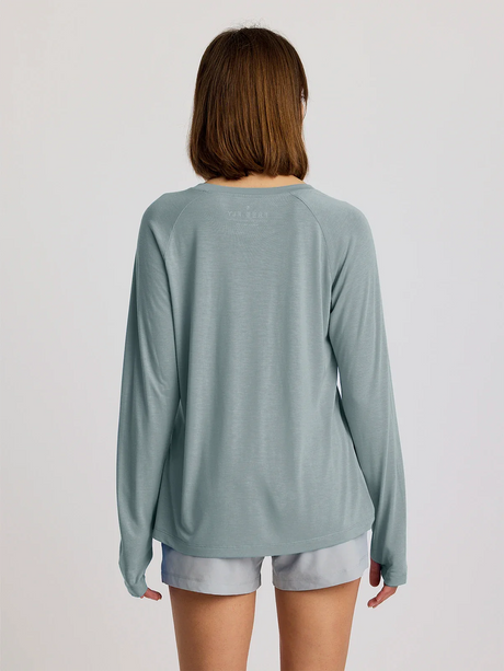 Free Fly Apparel Womens Bamboo Lightweight Long Sleeve II - Slate