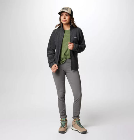 Columbia Womens Benton Springs Full Zip Fleece Jacket - Charcoal Heather