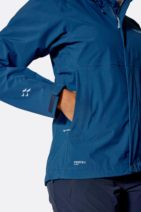 Rab Womens Firewall Waterproof Jacket - Tempest Blue