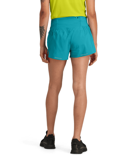 The North Face Womens LIGHTRANGE Sunriser Shorts 3-inch - Galactic Blue Prisms Print