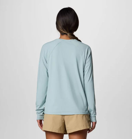 Columbia Womens Wild Cast Sun Shirt - Crushed Blue