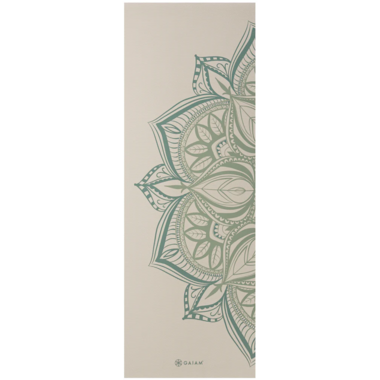 Gaiam Gm Printed Yoga Mat, Vintage Green