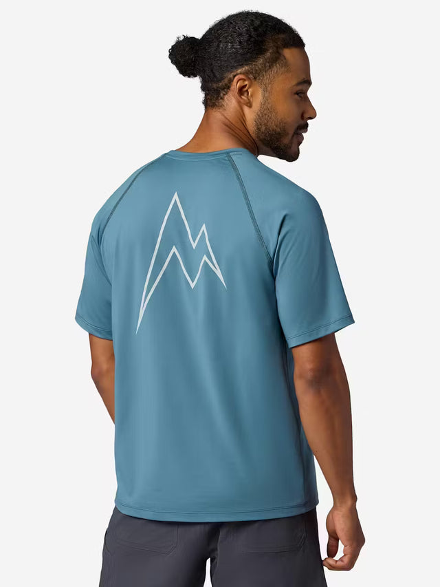 Marmot Mens Windridge Graphic Short Sleeve Seafloor