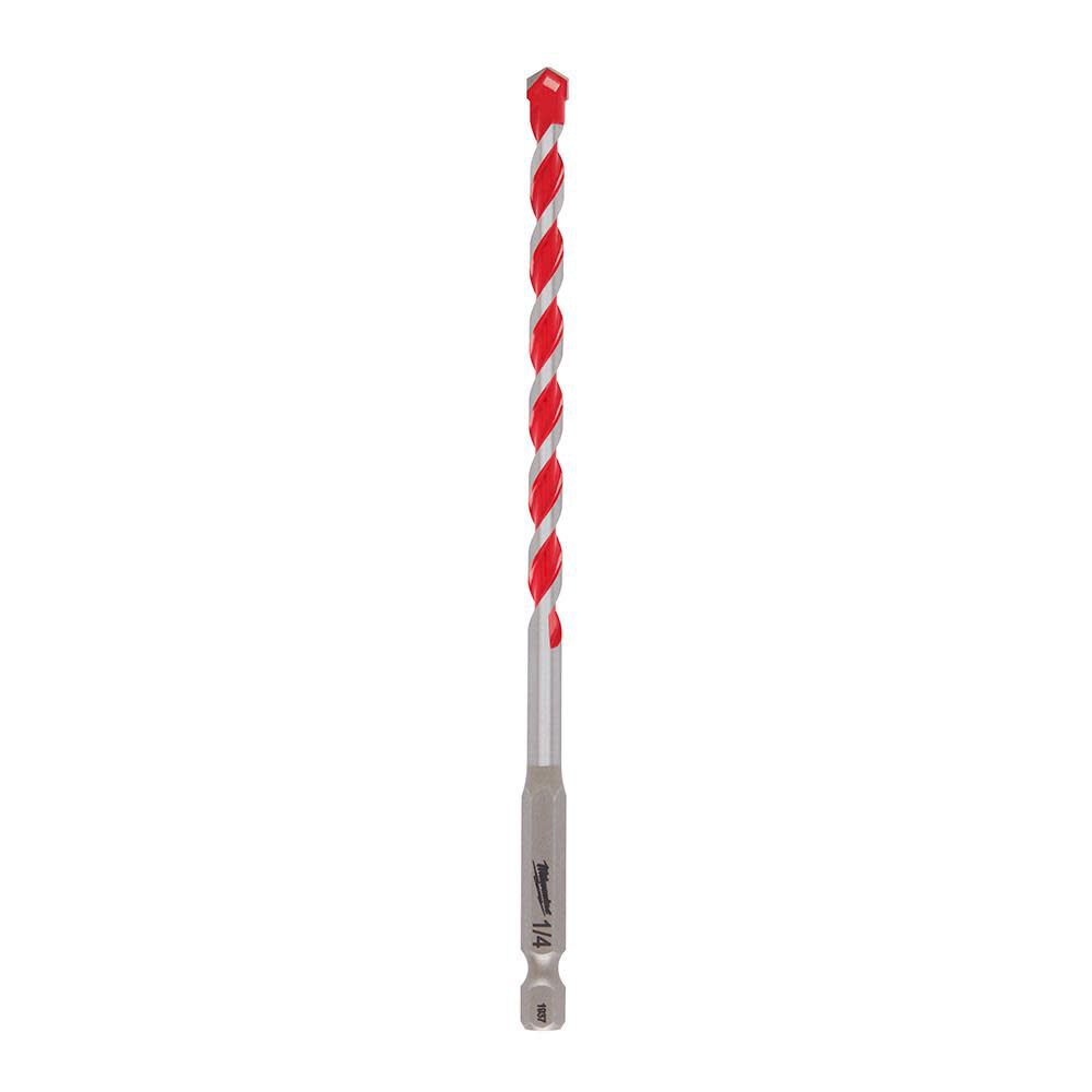 Milwaukee 1/4 In. X 2 In. X 4 In. Shockwave Carbide Hammer Drill Bit