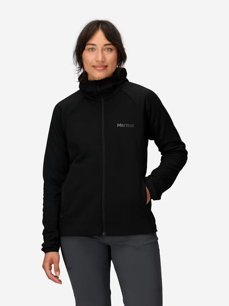 Marmot Womens Leconte Fleece Hoody Black