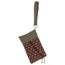 Maruca Beetle Wristlet Peacock wine