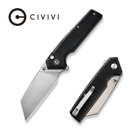 Civivi Amirite Knife, Black G10/satin Blk/satin