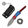 Civivi Baby Banter  - Jump Edition Knife, Red-white-blue G10/stonewash Rd/wht/blu