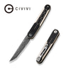 Civivi Kwaiq Knife, White-black G10/damascus Wht/blk/dmscs