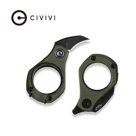 Civivi Pyrus Knife, Green G10/black Grn/blk