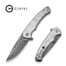 Civivi Voidflare Knife, Aluminum Foil G10/damascus Foil/dmscs
