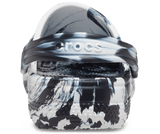 Crocs Kids' Classic Marbled Clog - Black/White Black/White
