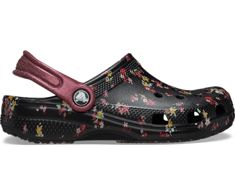 Crocs Kids' Classic Ditsy Floral Clog - Black/Multi Black/Multi