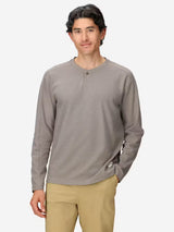 Marmot Mens Redwood Henley Long Sleeve Claystone heather