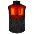 Action Heat Men's 5V Battery Heated Softshell Vest - Black Black